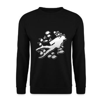 Diving Divers - Unisex Sweatshirt - black - Front - Alina (178cm) & Michal (187cm)