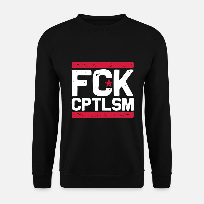 FCK CPTLSM (white) - Unisex Pullover - Schwarz