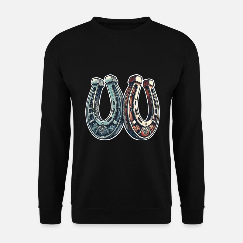 Fer à cheval - Sweat-shirt Unisexe - noir