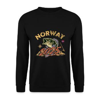 Norway Fishing Fishing Tour 2025 - Unisex Sweatshirt - black - Front - Alina (178cm) & Michal (187cm)