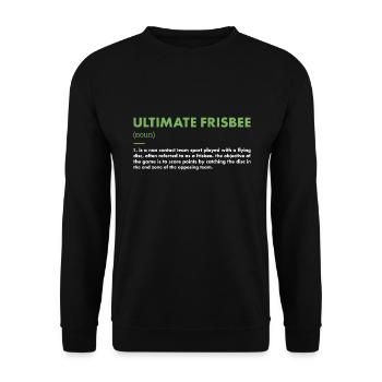 Sport Définition Ultimate Frisbee - Sweat-shirt Unisexe - noir - Devant - Alina (178cm) & Michal (187cm)