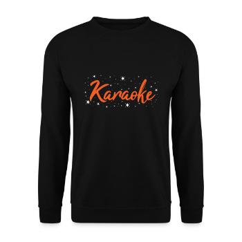 Singer Karaoke - Unisex Pullover - Schwarz - Vorne - Alina (178cm) & Michal (187cm)