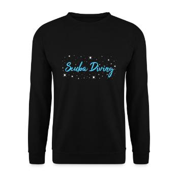 Scuba Diver Scuba Diving - Unisex Sweatshirt - black - Front - Alina (178cm) & Michal (187cm)