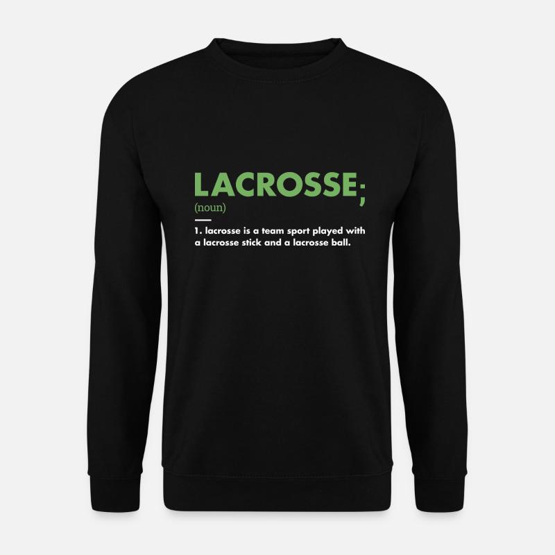 Sport Definition Lacrosse - Unisex Pullover - Schwarz