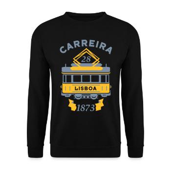 Carreira 28 Lisboa - Unisex Sweatshirt - black - Front - Alina (178cm) & Michal (187cm)