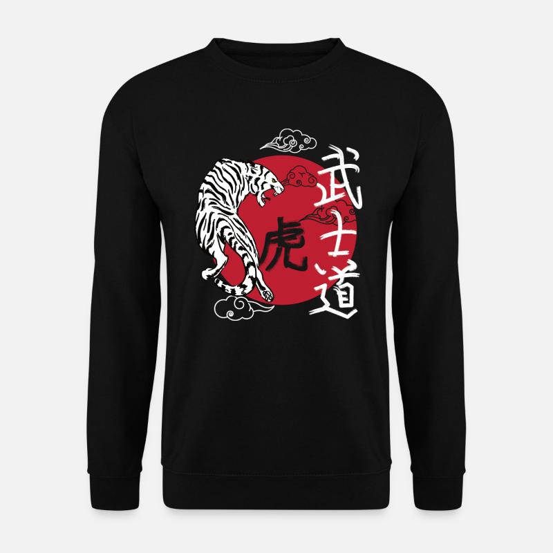 Japan Tiger japanische Kunst - Unisex Pullover - Schwarz