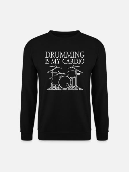 Drumming is my Cardio - Unisex Sweatshirt - black