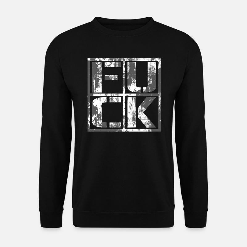FUCK - Grunge Logo - Unisex Sweatshirt - black