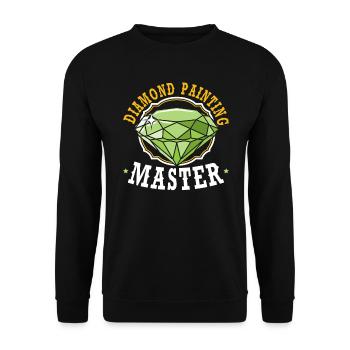 Diamond Painting, Diamond Painter, Artist, Hobbyist - Unisex Sweatshirt - black - Front - Alina (178cm) & Michal (187cm)
