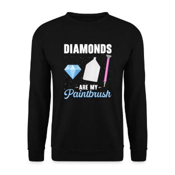 Craft Equipment Diamand Artist - Unisex Sweatshirt - black - Front - Alina (178cm) & Michal (187cm)