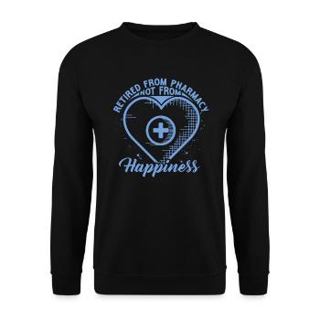 Pensionierter Apotheker Rentner Pharmacy - Unisex Pullover - Schwarz - Vorne - Alina (178cm) & Michal (187cm)