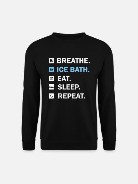 Eisbad Challenge eis bucket Challenge als - Unisex Pullover - Schwarz