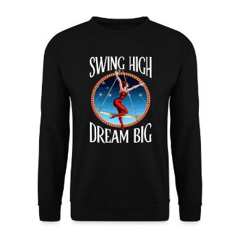 Trapéziste Artiste de cirque Acrobatie - Sweat-shirt Unisexe - noir - Devant - Alina (178cm) & Michal (187cm)