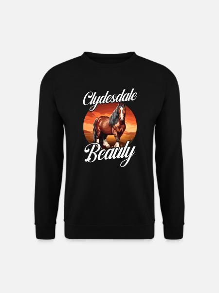 Kaltblüter Pferd Pferdeliebhaber Reiten - Unisex Pullover - Schwarz