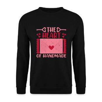 Idée cadeau d’artiste d’artisanat de cartes - Sweat-shirt Unisexe - noir - Devant - Alina (178cm) & Michal (187cm)