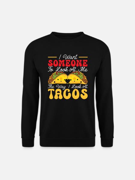 14. Februar Valentinstag Mexikanischer Taco-Esser - Unisex Pullover - Schwarz