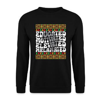 Black History Month Black Pride Educator Teacher - Unisex Sweatshirt - black - Front - Alina (178cm) & Michal (187cm)