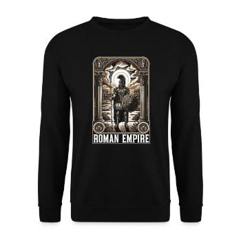 Gladiator Roman Empire Ancient Rome - Unisex Sweatshirt - black - Front - Alina (178cm) & Michal (187cm)