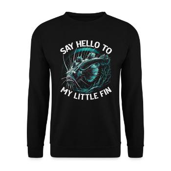 Creepy, Deep Sea, Viperfish, Angler, Marine Biologist - Unisex Sweatshirt - black - Front - Alina (178cm) & Michal (187cm)