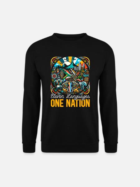 Südafrika Pride Südafrikanische Flagge - Unisex Pullover - Schwarz