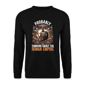 Gladiator Roman Empire Ancient Rome - Unisex Sweatshirt - black - Front - Alina (178cm) & Michal (187cm)