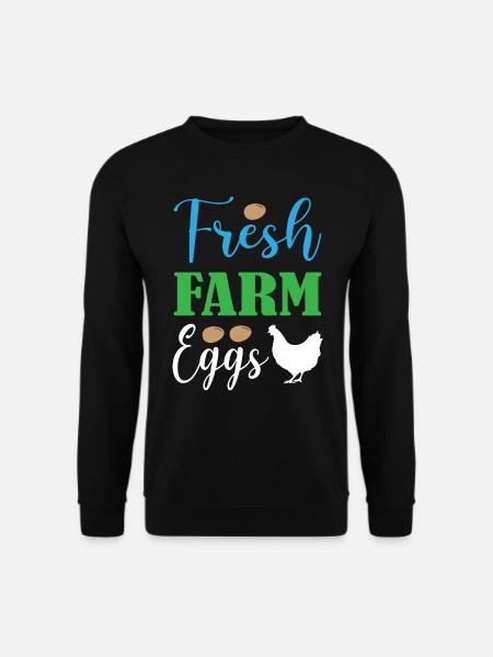 Fresh Farm Eggs - Unisex Sweatshirt - black