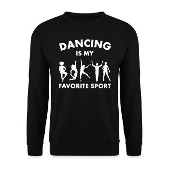 Dancing Is My Favorite Sport Dancer - Unisex Sweatshirt - black - Front - Alina (178cm) & Michal (187cm)