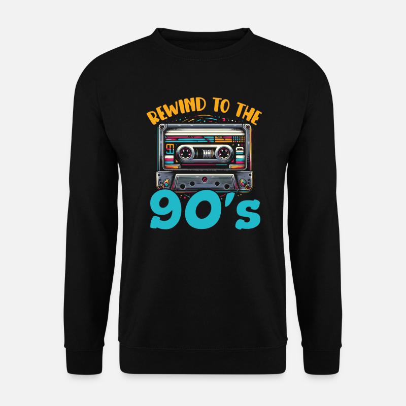 90er-jahre-musikliebhaber 90er-jahre - Unisex Pullover - Schwarz