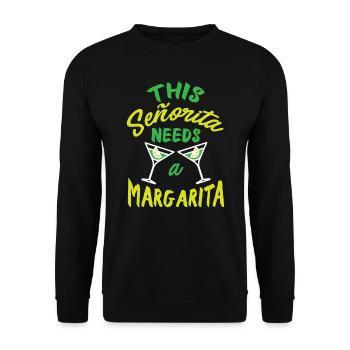 Drôle Cinco De Mayo Mexique - Sweat-shirt Unisexe - noir - Devant - Alina (178cm) & Michal (187cm)