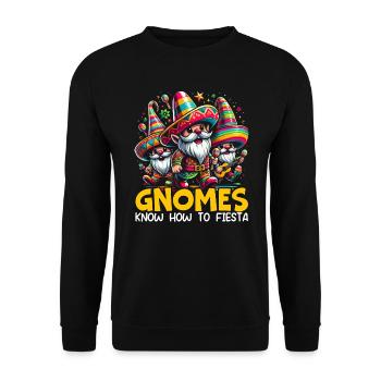 Drôle Cinco De Mayo Mexique Midget - Sweat-shirt Unisexe - noir - Devant - Alina (178cm) & Michal (187cm)