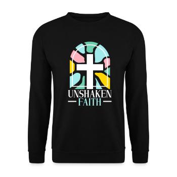Team Jesus Christ Christianity Religion Christ - Unisex Sweatshirt - black - Front - Alina (178cm) & Michal (187cm)