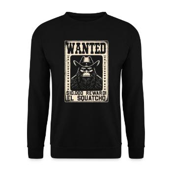 Amant du Bigfoot de l’Ouest Sasquatch Yéti - Sweat-shirt Unisexe - noir - Devant - Alina (178cm) & Michal (187cm)