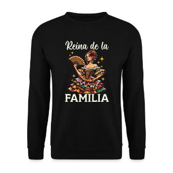 Fête des Mères Racines espagnoles Maman Maternité - Sweat-shirt Unisexe - noir - Devant - Alina (178cm) & Michal (187cm)