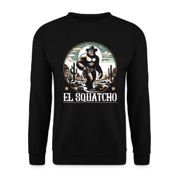 Amant du Bigfoot de l’Ouest Sasquatch Yéti - Sweat-shirt Unisexe - noir - Devant - Alina (178cm) & Michal (187cm)