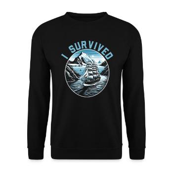 Strait Antarctica Expedition - Unisex Sweatshirt - black - Front - Alina (178cm) & Michal (187cm)