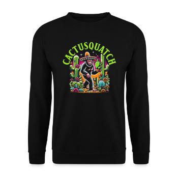 Amant du Bigfoot de l’Ouest Sasquatch Yéti - Sweat-shirt Unisexe - noir - Devant - Alina (178cm) & Michal (187cm)