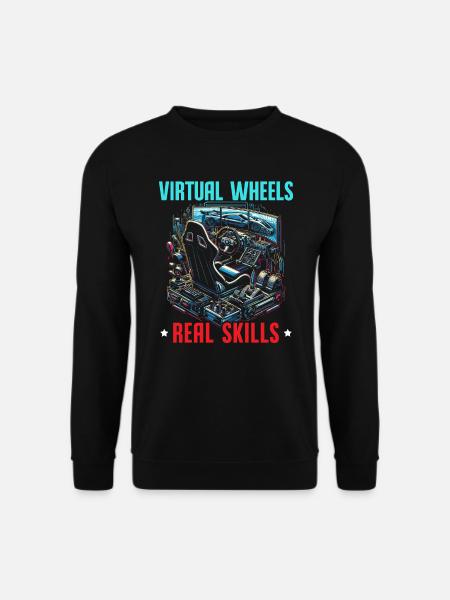 Sim Racing Sirm Racer Rennsimulation Simracing - Unisex Pullover - Schwarz