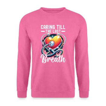 Infirmière en soins palliatifs, formée - Sweat-shirt Unisexe - rose - Devant