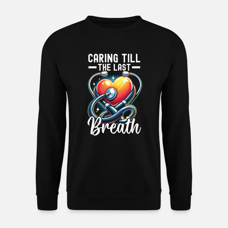 Hospizkrankenschwester, Ausgebildete - Unisex Pullover - Schwarz