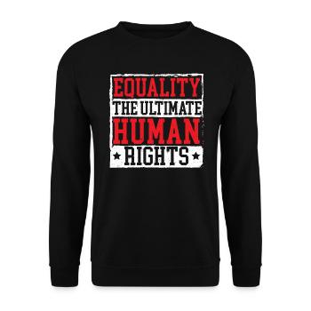 Gender Equality, Lgbt, Gays, Lesbians, Transgender - Unisex Sweatshirt - black - Front - Alina (178cm) & Michal (187cm)