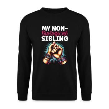 Bestfriend Bff Meilleur ami pour toujours - Sweat-shirt Unisexe - noir - Devant - Alina (178cm) & Michal (187cm)