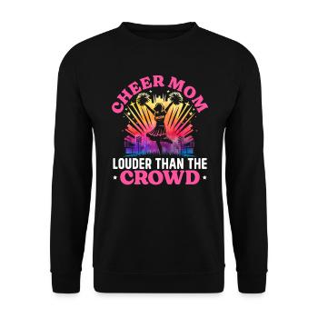 muCheerleading Mutter Muttertag Geschenk - Unisex Pullover - Schwarz - Vorne - Alina (178cm) & Michal (187cm)