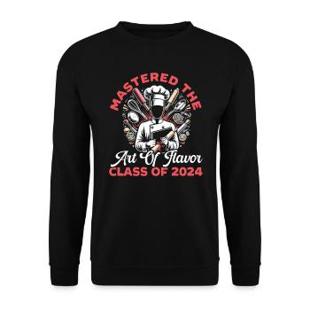 Cooking class at the end of the cooking-cooking class by - Unisex Sweatshirt - black - Front - Alina (178cm) & Michal (187cm)