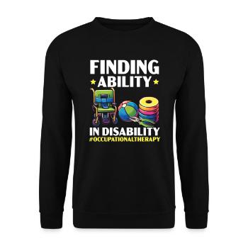 Occupational Therapist Occupational Therapy - Unisex Sweatshirt - black - Front - Alina (178cm) & Michal (187cm)