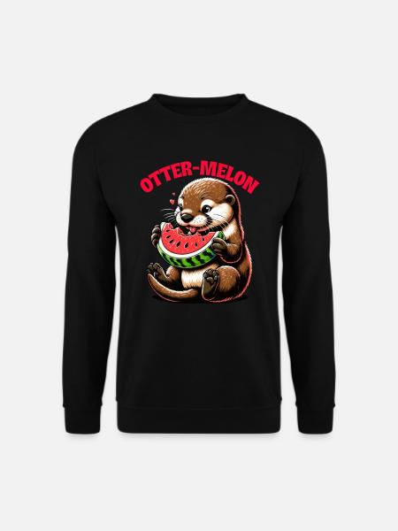 Otter Wortspiel Lustiger Tierhumor Sarkasmus - Unisex Pullover - Schwarz