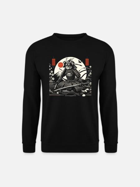Katzen-Liebhaberin, Japanische Kunst Kitty - Unisex Pullover - Schwarz