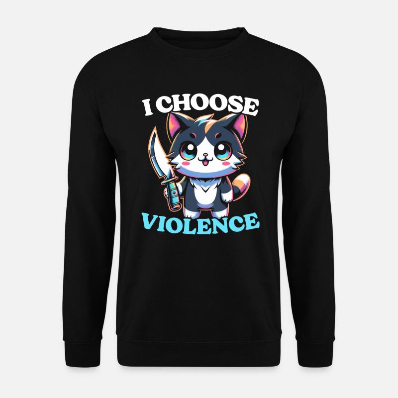 Drôle de chaton chaton - Sweat-shirt Unisexe - noir