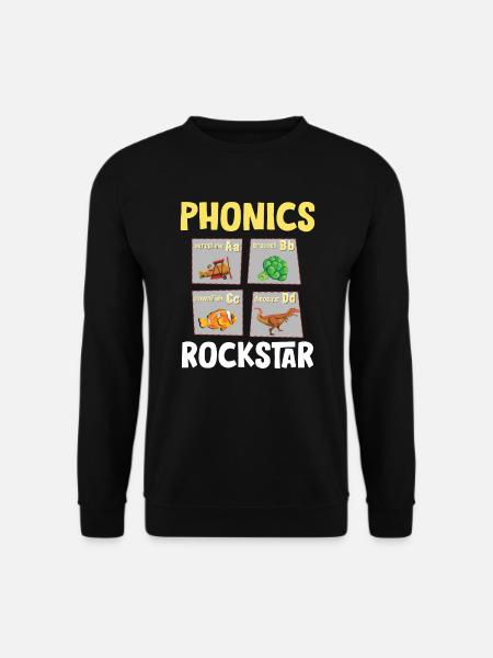 Phonics Awareness, Reading Comprehension Phonic - Unisex Sweatshirt - black