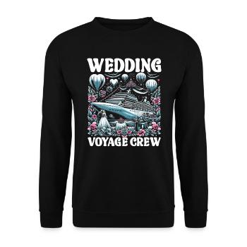 Cruise Ship Cruise Boat Trip - Unisex Sweatshirt - black - Front - Alina (178cm) & Michal (187cm)