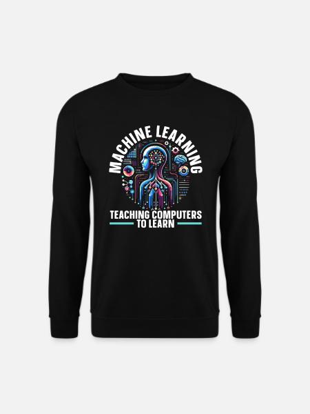 Künstliche Intelligenz, Ki, Maschinelles Lernen - Unisex Pullover - Schwarz
